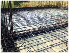 Laying beam and slabs