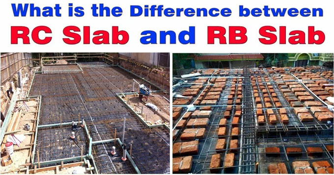 Basic differences among RC slab and RB slab