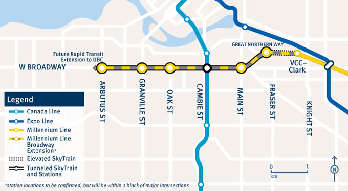 Vancouver's Broadway SkyTrain Extension Project Set to Begin Soon