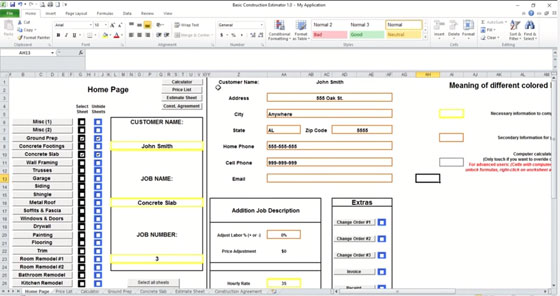 Basic Construction Estimator