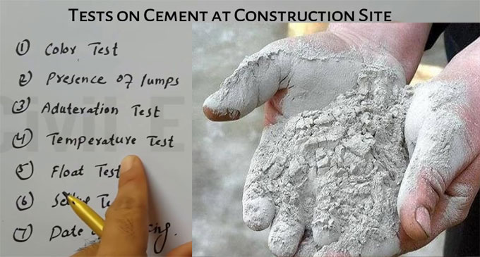Some handy tips to examine the quality of cement in the construction site