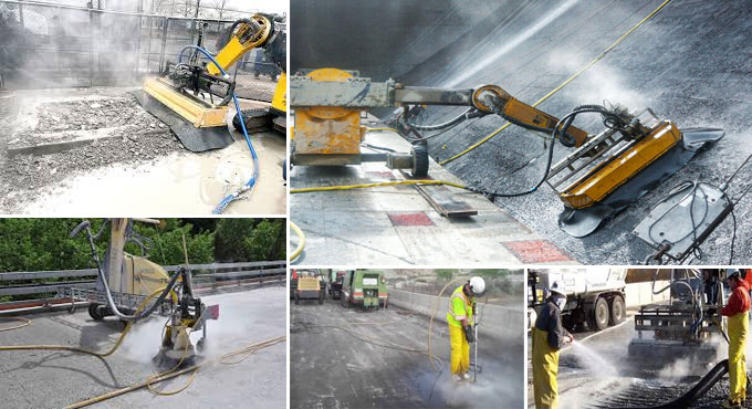 Process for Removing Concrete Using Hydrodemolition