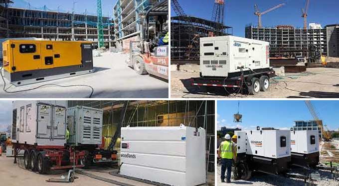 Various Types & Features of a Power Generator for Construction Sites