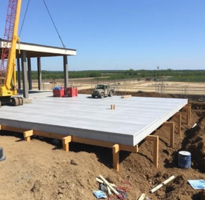 Floating slabs construction