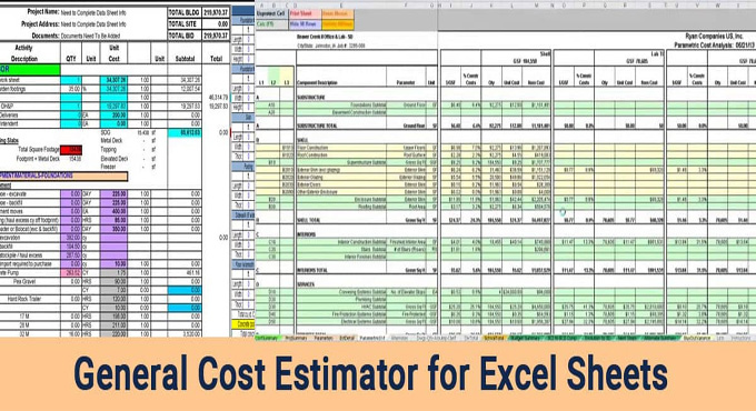 Download General Cost Estimating Sheet