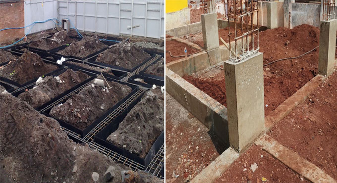 Points to be considered prior to concreting ground beams and plinth beams