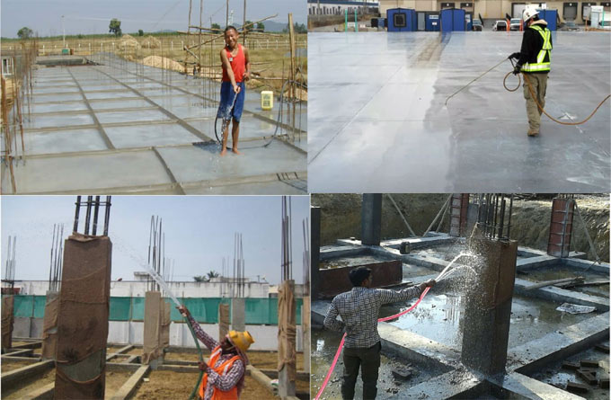 Some vital methods for concrete curing
