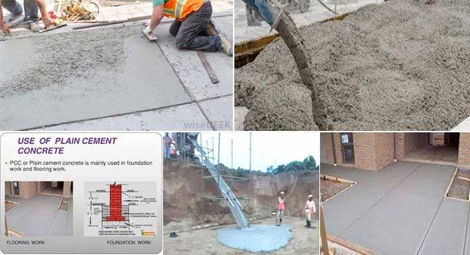Analysis of Plain Cement Concrete in the foundation of a structure