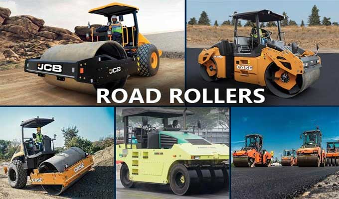 Road Rollers used in construction and their types
