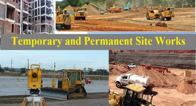 Permanent and Temporary Works at Construction Sites